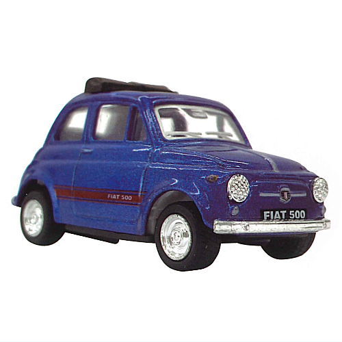 1/48 FIAT500 Cinquecento die-cast minicar [3.Blue]