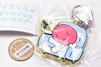 Furiirakun Onigiri Capsule Rubber Keychain [6.Pose (umeboshi)]