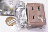 Lights up with a plug! outlet light [3.Brown]