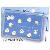 Fukufuku Shimaenaga Fuwafuwa Pouch [4.Violet x blue]