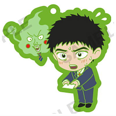 Mob Psycho100 Ekubo gaippai Capsule Rubber Strap vol.2 [8.Meishikokannorenshuwosuru serizawa & ekubo]