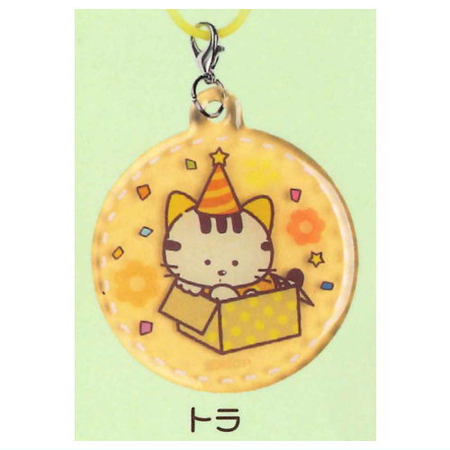 Tama and Friends pukkuri clear mejirushi charm [3.Tora]