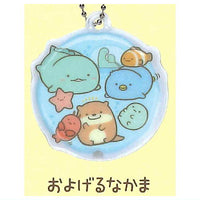 Sumikkogurashi PUSH light key chain [6.Oyogerunakama]