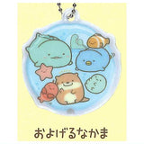 Sumikkogurashi PUSH light key chain [6.Oyogerunakama]