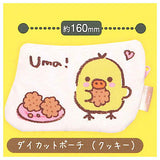 Rilakkuma Kiiroitori Diary Tote & Pouch Collection [4.Die-cut pouch (Cookie)]