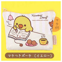 Rilakkuma Kiiroitori Diary Tote & Pouch Collection [5.Pouch with gusset (Yellow)]