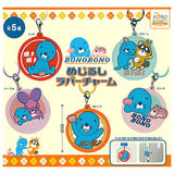 Bonobono mejirushi rubber charm [All 5 type set(Full Complete)]