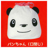 Panda Kopanda fuwafuwa face kinchaku [4.Pan-Chan (mouth closed)]