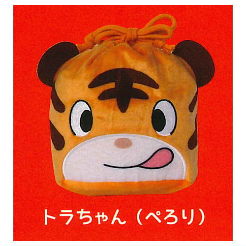 Panda Kopanda fuwafuwa face kinchaku [5.Tora-chan (perori)]