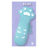 Cat's hand silicone pouch [2.BLUE]