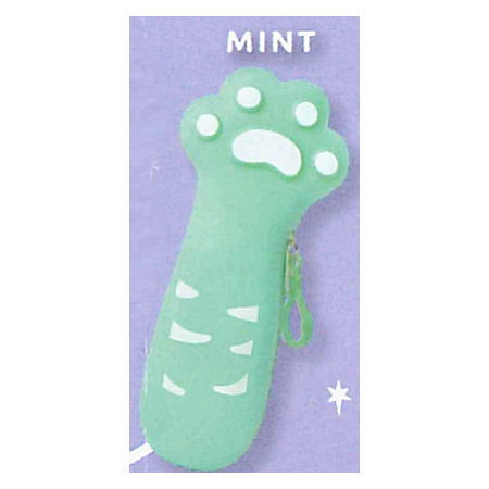 Cat's hand silicone pouch [4.MINT]