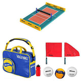 MIKASA miniature collection [Assorted 3 type set (2.Volleyball court assembly type/3.AC-BG260W-BL 6-ball bag, sports bottle/4.Ball No. 4 MVP400-MAL x 2, Ball No. 5 V200W x 1, BA-17 Volleyball Linesman Flag A/B x 1 each)]