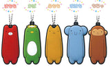 Fumofumo san pukkuri rubber ball chain [All 5 type set (Full Complete)]