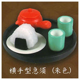 miniature japanese tea set [1.Yokote type kyusu (vermilion)]