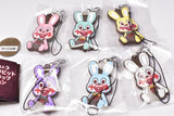 SILENT HILL 3 Robbie the Rabbit Rubber Strap Collection [All 6 type set(Full Complete)]