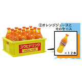 12 bottles and case [2.Orange juice and case]