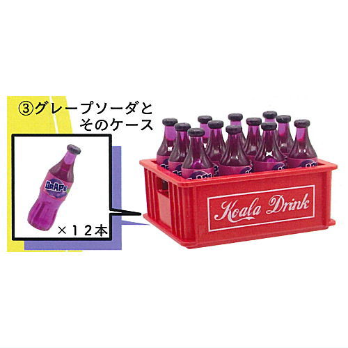 12 bottles and case [3.Grape soda and case]