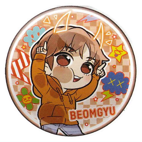 Pita! Deforme TOMORROWxTOGETHER CROWN Ver. Can Badge [3.BEOMGYU]