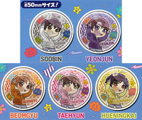 Pita! Deforme TOMORROWxTOGETHER CROWN Ver. Can Badge [All 5 type set(Full Complete)]