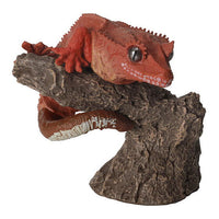 Ikimono Encyclopedia Yubimaki collection leopard gecko and crested gecko 02 [6.Crested gecko (deep red)]