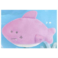 Tsuburana hitomi no Aquarium Plush Badge Marine blue [4.Shark]