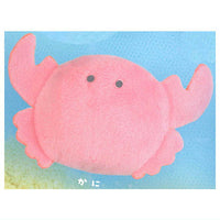 Tsuburana hitomi no Aquarium Plush Badge Marine blue [5.Crab]