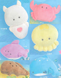 Tsuburana hitomi no Aquarium Plush Badge Marine blue [All 6 type set(Full Complete)]