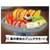 1/12 Retro cafe deluxe pudding a la mode [3.Luxurious fruit pudding a la mode]