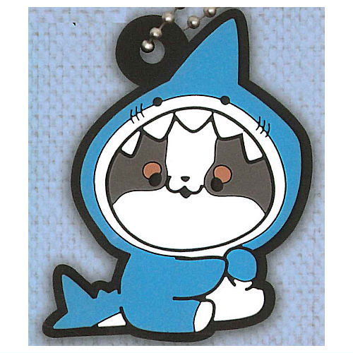 Taremimi Miyonhiki Moju Pajamas Rubber Keychain [2.Shark x Poco]