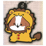 Taremimi Miyonhiki Moju Pajamas Rubber Keychain [3.Lion x Nini]