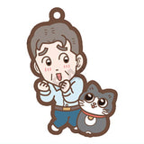 Nekonitenseishitaojisan Pun-chan ga Ippai Capsule Rubber Strap [8.Pun-chan & shacho]