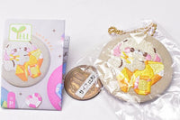 Sukuttotacchisan embroidery can badge key chain [1.Tareusagisan]