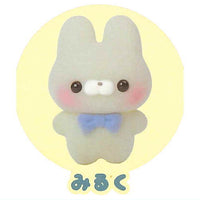 Sukuttotacchisan fuafua Sofubi mascot usagisantacchi [3.Milk]