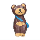 Asian interior goods Koshikake Animals [4.Brown bear]
