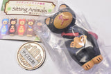 Asian interior goods Koshikake Animals [5.Black bear]
