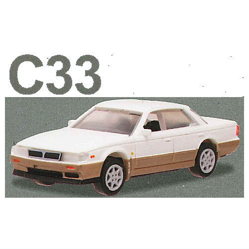 C Car Craft 1/72 scale Nissan Cefiro (A31) & Laurel (C33) edition [5.C33/White pearl two-tone]
