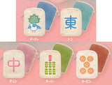 Cute mahjong mahjong tiles fukafuka pouch [All 5 type set(Full Complete)]