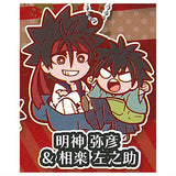 Rurouni Kenshin Meiji Kenkaku Romantan Charabanchoukou Rubber mascot [4.Yahiko Myojin & Sanosuke Sagara]