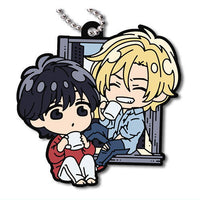 Deformed Rubber! BANANA FISH key chain [8.Ash & Eiji