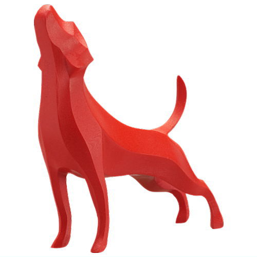 Art Univ. Techni Colour The Dogs [3.Stretching Dog(Red)]