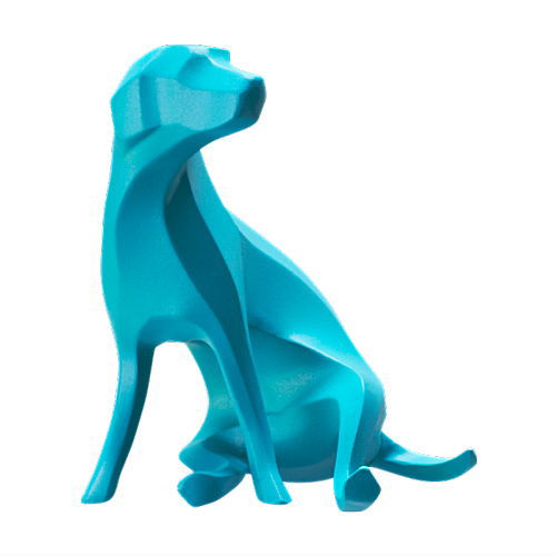 Art Univ. Techni Colour The Dogs [6.Sitting Dog(Sky Blue)]