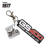SUZUKI Motorcycle Emblem Rubber Keychain [2.GS400 (1977)]