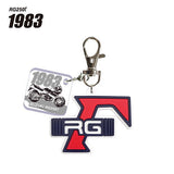 SUZUKI Motorcycle Emblem Rubber Keychain [6.RG250 Gamma (1983)]