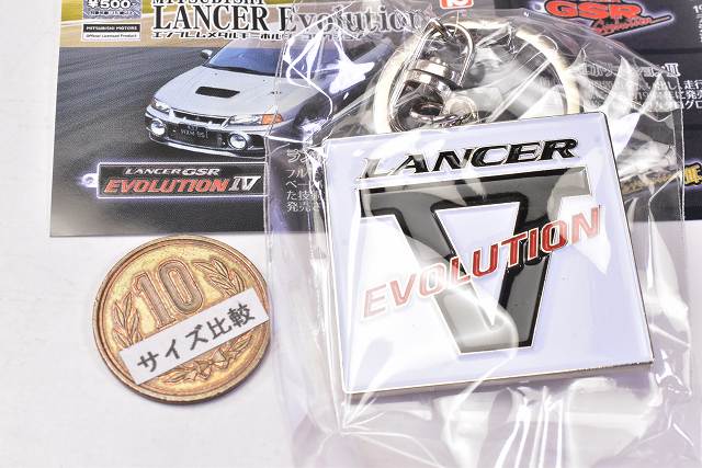 Mitsubishi Lancer Evolution Emblem Metal Keychain Collection [5.Lancer ...