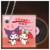 Sanrio Characters Record-shaped Ball Chain [2.My Melody, Kuromi]