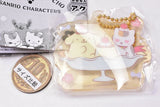 Natsume Yuujinchou Sanrio Characters Collaboration Acrylic Keychain [2.Pompompurin x Nyanko Sensei]