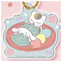 Natsume Yuujinchou Sanrio Characters Collaboration Acrylic Keychain [3.Cinnamoroll x Nyanko Sensei]