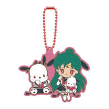 The Movie Sailor Moon Cosmos x Sanrio Characters Rubber Mascot Part.2 [4.Eternal Sailor Pluto x Pochacco]