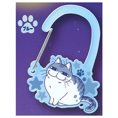 Yoru wa Neko to Issho Kyuruga acrylic carabiner [2.Blue]