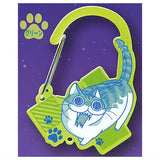 Yoru wa Neko to Issho Kyuruga acrylic carabiner [3.Green]
